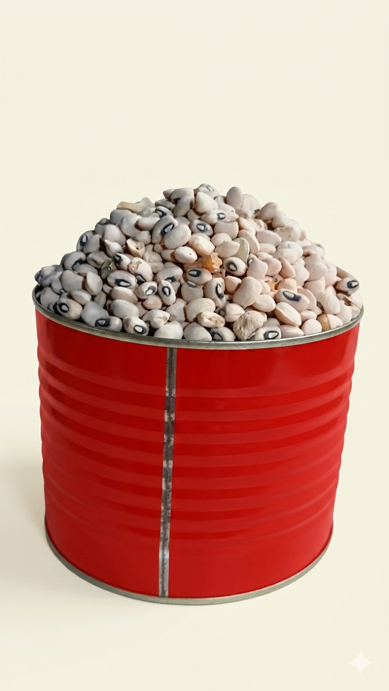 white beans – half paint